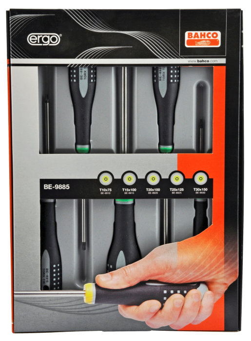 Bahco Ergo torx skrutrekkersett BE-9885